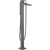 Hansgrohe Badmengkraan metropol eengreeps vloergemonteerd geborsteld zwart chroom