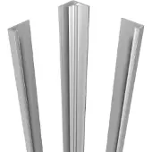 Luca Varess Artdeco profielenset voor douchewandbekleding 244 cm mat chroom