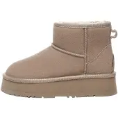 EVER AU Dames/Dames Dusky Classic Cow Suede Mini Laarzen (Bruin)