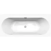 Villeroy & Boch Ligbad Oberon Duobad Quarel 170x75 Met Poten Inclusief Overloopcombinatie Wit Alpin