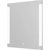 Linie Lunar rechthoekig badkamerspiegel 80 x 80 cm met spiegelverlichting