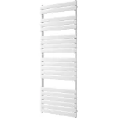 VIPERA Vulcan enkele handdoekradiator 70 x 190 cm centrale verwarming Glanzend Wit zij- en middenaansluiting 1.507W