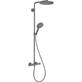 Hansgrohe Raindance S240 opbouw regendoucheset thermostatische kraan Brushed Black Chrome