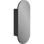 Storke ovaal spiegelkast 100 x 40 cm mat zwart
