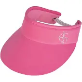 Island Green Dames/Dames Diamante Logo Golf Zonneklep (Roze)