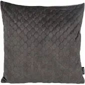 Gek op kussens! Sierkussen nera velvet darkgrey | 45 x 45 cm | polyester