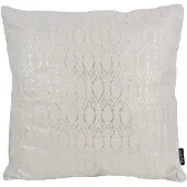 Gek op kussens! Oona white / silver | 45 x 45 cm | kussenhoes | polyester