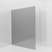 Balmani Modular inloopdouche: 160 x 200 cm, Reflex spiegelglas, Hoogglans chroom profielen