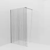 Balmani Modular inloopdouche: 120 x 200 cm, Mikado, Brushed Inox profielen