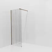 Balmani Modular inloopdouche: 80 x 200 cm, Mikado, Brushed Rosegold profielen