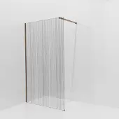 Balmani Modular inloopdouche: 120 x 200 cm, Mikado, Brushed Rosegold profielen
