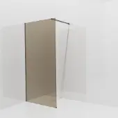 Balmani Modular inloopdouche: 100 x 200 cm, Brons glas, Brushed GunMetal profielen