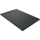 Balmani Luca Varess Fusion douchebak 140 x 90 cm composietmarmer Mat Zwart