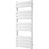 VIPERA Vulcan enkele handdoekradiator 50 x 120 cm centrale verwarming Hoogglans Wit zij- en middenaansluiting 734W