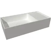 Balmani Loop handenwasser 42 x 21 cm matte Solid Surface