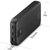 Hama Powerbank - PD - 10000mAh - 20W - 2x USB-C, 1x USB-A - PowerDelivery - Antraciet