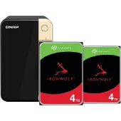 Qnap TS-264-8G + Seagate Ironwolf 4 To Lot de 2