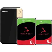Qnap TS-264-8G + Seagate Ironwolf 8TB Duo pack