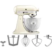 KitchenAid Artisan Mixer 5KSM125 Amandelwit + IJsbereider