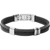 Fossil Armband zilvergrijs / zwart