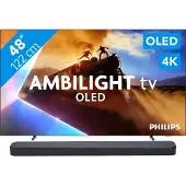 Philips Ambilight 48'' OLED760 4K (2025) + JBL Bar 300 M2 Noir