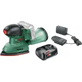 Bosch Universal Sander 18V-10 + POWER FOR ALL 18 V Batterie 2,5 Ah Set