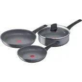 Tefal Healthy Chef Koekenpannenset 24 + 28 cm + hapjespan 24 cm + deksel