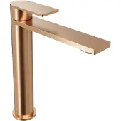 Blaufoss Fenix verhoogde wastafelkraan brushed rosegold