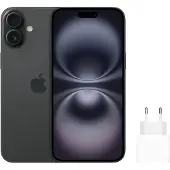 Apple iPhone 16 Plus 128GB Zwart + Snellader