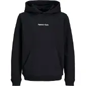 JACK&JONES JUNIOR Junior Sweatshirt 'JORNorrebro' zwart / wit