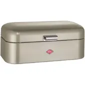Wesco Grandy Broodtrommel | 10 Liter - Maat L | Metaal - Nieuwzilver | Keukenopslag