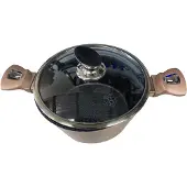 Berlinger Haus GRANIETEN PANNENSET BH-7051, Pan + steelpan, Bruin