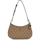 GUESS Handtas 'NOELLE II TOP ZIP SHOULDER BAG' bruin / lichtbruin