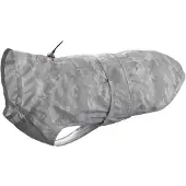 Hunter - Regenmantel Huka To Go - Hondenjas Rücken 45 cm - Hals 32-58 cm, Bauch 43-66 cm, silber / reflektierend