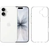 Apple iPhone 17 256GB Wit + BlueBuilt Protective Back Cover Transparant