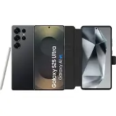 Samsung Galaxy S25 Ultra 256 Go Noir 5G + BlueBuilt Book Case Noir