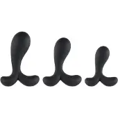ANOS - anale training plug set - zwart