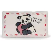 Nici Love Panda Cushion 43x25 Cm Beige Kinderen