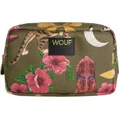 Wouf Toilettas geel / olijfgroen / grasgroen / fuchsia