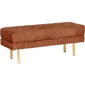 Beliani ROSEVILLE - Bedbank-Rood-Fluweel