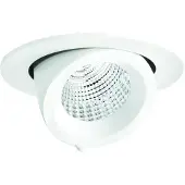 Performance In Lighting LED Inbouwspot Ø75mm | 9W 3000K 880lm 830 | IP20 Wit