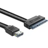 DeLOCK HDD Aansluitkabel 0.5 m Zwart