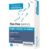 Flea Free Spot-On Anti Vlooien en Teken Druppels Hond 10-20 kg
