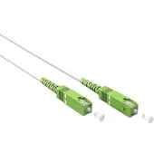 Goobay SC/APC Simplex FTTH kabel | OS2 | wit | LSZH | 15 meter