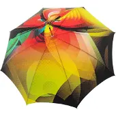 Doppler Paraplu 'Elegance AC Boheme' geel / jade groen / rood / zwart