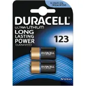 Duracell Lithium CR123 3V - 2 stuks