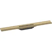 Hansgrohe RainDrain Flex - Douchegoot met rvs rooster 700, wandmodel, inkortbaar, geborsteld brons 56050140