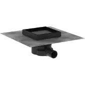Hansgrohe RainDrain Point - Vloerafvoer, 15x15 cm, mat zwart 56249670