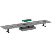 Hansgrohe uBox Flat installatieset voor douchegoten 120cm voor Raindrain Match of Rock