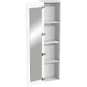 Storke Edge zwevende badkamerkast met spiegel mat wit 40 x 30 x 170 cm